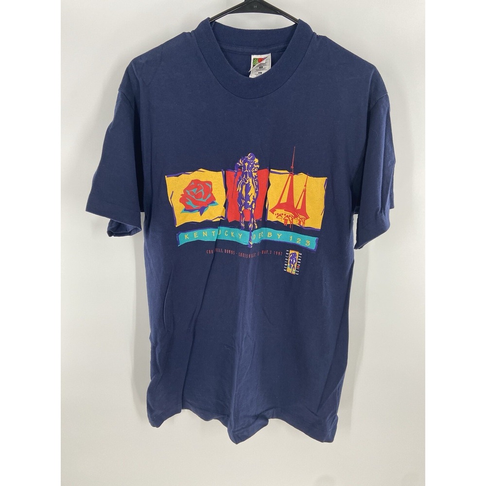 Vintage 90s 1997 Kentucky Derby T Shirt Mens Size Large